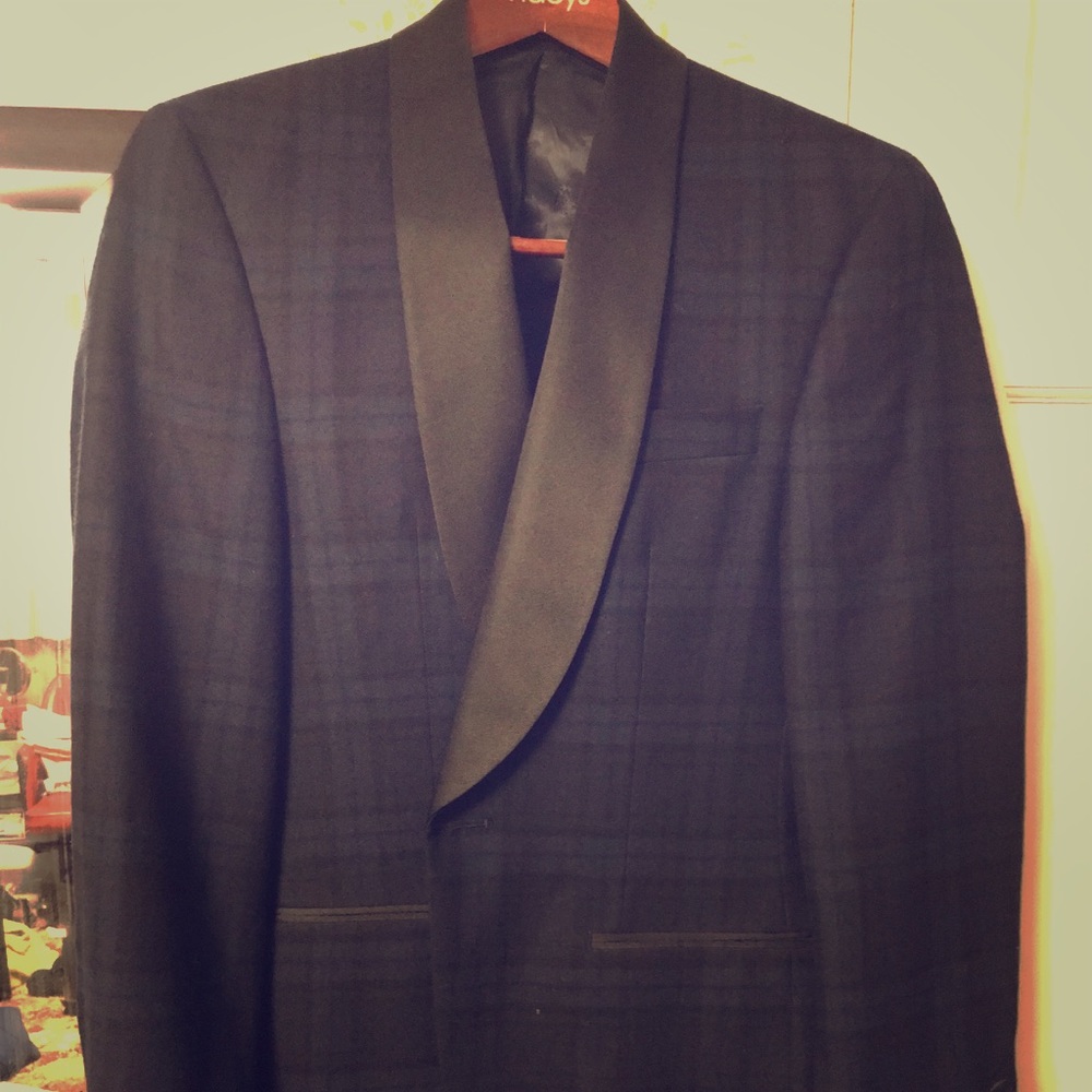 Ralph Lauren Indigo-blue Tartan Dinner Jacket